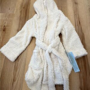 Cat & Jack Cozy Fleece White Hooded Robe *NWT*